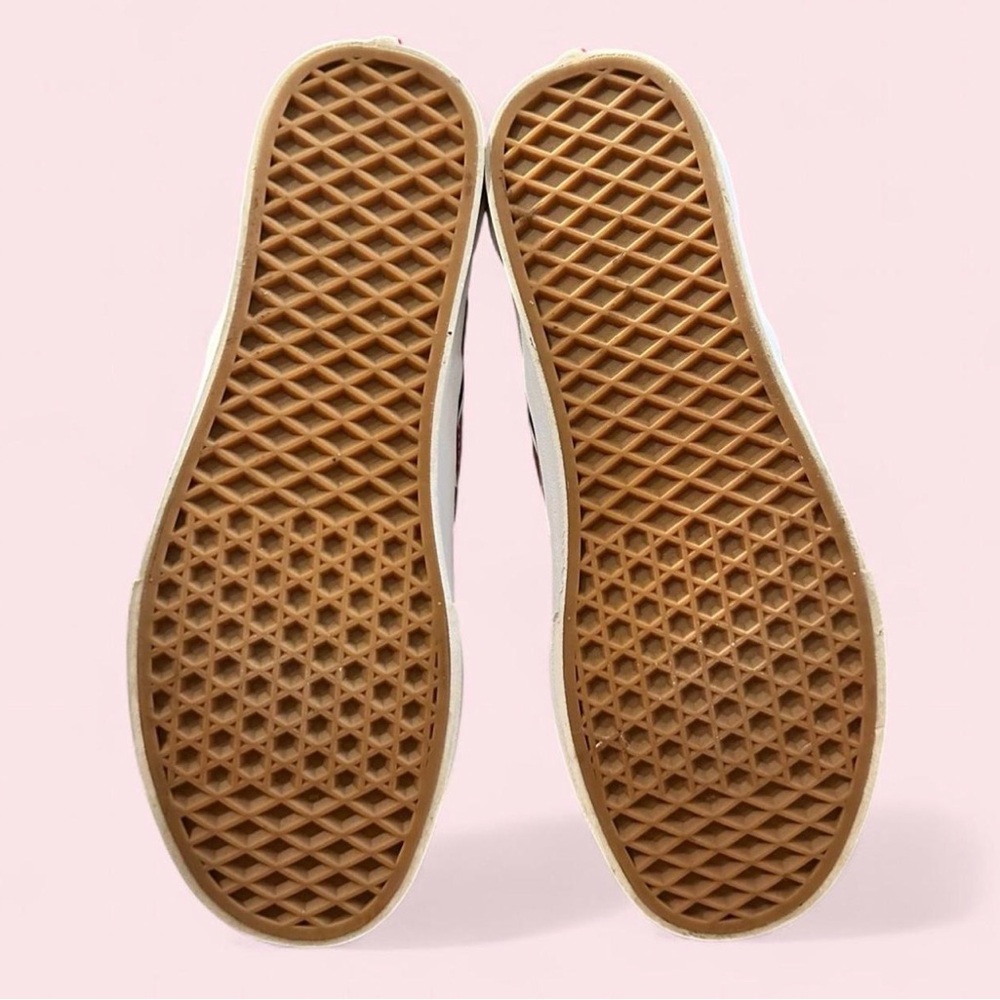 Vans Classic Slip On Checkerboard Rose Pink Burgundy Women’s 10 Skate Shoe - Picture 6 of 6